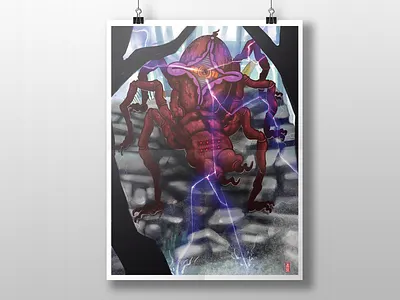 Poster "Araña mona2" colors design digitalart digitalillustration drawing illustration painting