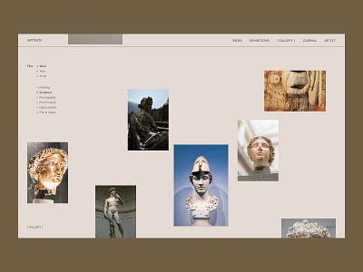 Artovox- Art gallery website design concept art branding composition creativedirection design designer dribble gallery graphic design grid imagery layout explortion minimal photography typography ui uiux design userinterface web design website design