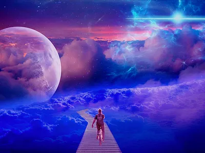 Galaxy Biking design graphic design vector