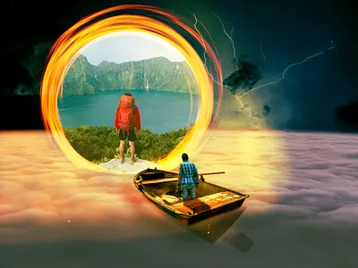 Portal Cloud design graphic design vector