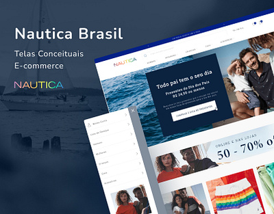 E-Commerce Design Nautica Brazil banners brazil category page ecommerce nautica nautical online store page product page sea ui ux