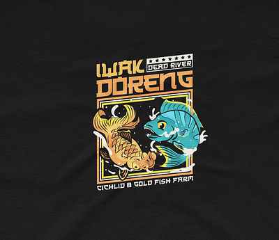 Iwak Doreng - Tees Design fish graphic design tees design tshirt design