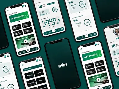 Selftry | E-learning Mobile App app design branding e commerce graphic design interaction design logo mobile app product design ui ux web design