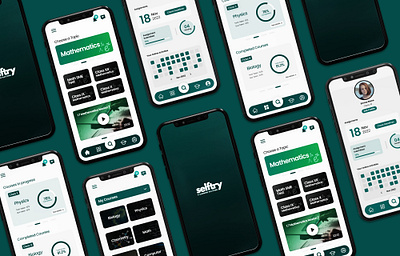 Selftry | E-learning Mobile App app design branding e commerce graphic design interaction design logo mobile app product design ui ux web design