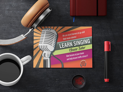 Flyer Design branding design digital illustration flat flyer illustration illustration digital leaflet minimal music musician vector