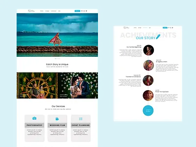 Landing page: Photography agency website UI app branding design event figma graphic design landingpage package photography simple ui ux website