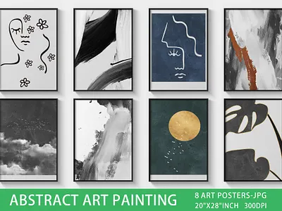 Abstract ink art background decoration decorative design grunge hand painted illustration logo paintings ui
