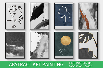 Abstract ink art background decoration decorative design grunge hand painted illustration logo paintings ui