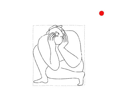 Fear animation character illustration motion graphics