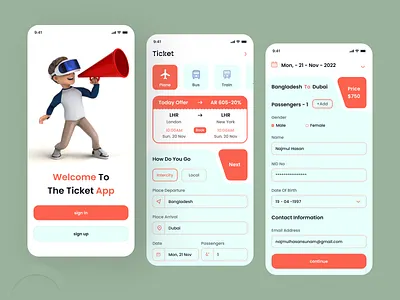 Ticketing Mobile App app app design app ui clean app clean design flight booking app ios app mobile app online booking ticket ticket app ticket application ticket booking app ticketing mobile app travel travel app ui design
