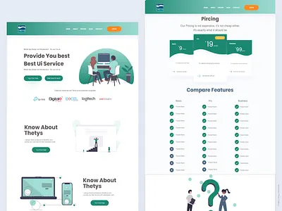 Thetys Website Redesign branding design illustration logo mobile myanmar ui web design webdesign