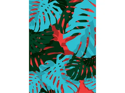 Monstera V3 botanical art botanical print design graphic design illustration interior design minimal art minimalism tropical vector wall art wall decor wall decoration wall print