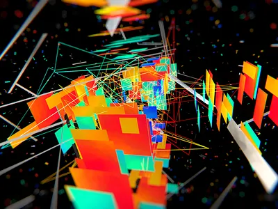 Live Visuals - 2022.018 - Construction Cubes after effects live loop motion design visuals vj