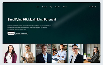 HR web branding logo ui