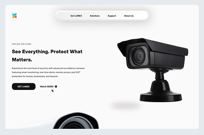 Lunex Security Web branding motion graphics ui