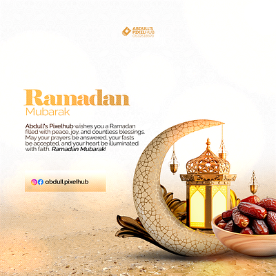 Ramadan Mubarak Flyer Design branding creative graphic design ramadan