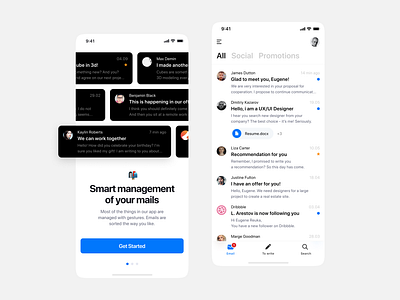 📬 Mail Client - light theme app app concept app design app ui apple application concept design fluent inbox interface mail message messenger microsoft minimal salo ui