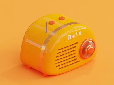 Radio 3d 3d animation animation blender blender3d illustraion isometric render