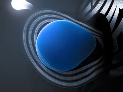 ACCRETION - POSTER & GIF 2 3d blender blender3d blender3dart motion motion graphics planet planets space space design