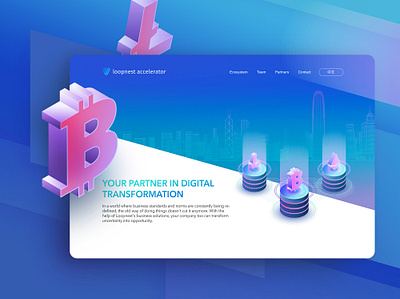 Cryptocurrency startup landing page cryptocurrency landing page startup ui uidaily uidesign uiux ux ux design webapp website