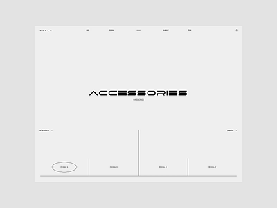 Tesla. Catalog animation branding design minimal photoshop typography ui ux web website