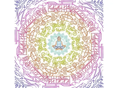 WFH Tip: Use your previous commute time for wellness commute mandala meditation remote work wfh