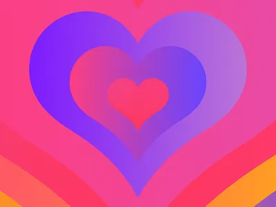 "Fight the stress. Share love." 2d after effects animation covid covid19 design heart illustration loop love