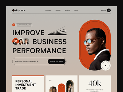 Dayhour Website design interface product service startup ui ux web website