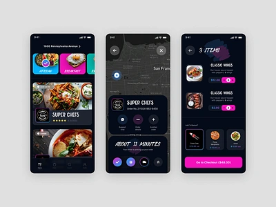 Trap Eats: UX&UI for Delivery App app chef app cook app cooking cooking app delivery delivery app food app food delivery food delivery app food design food order ios mobile app pizza pizza app recipe app restaurant app ui ux