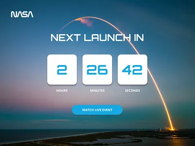 #DailyUI #014 Countdown Timer NASA countdown countdown timer daily 100 challenge dailyui design launch mars moon nasa timer ui userexperience userinterface ux