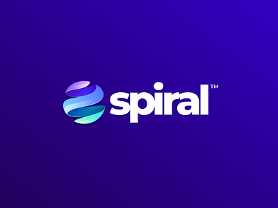 Spiral Logo brand branding circle colorful design identity logo round spiral