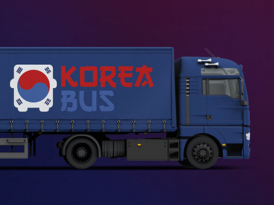 Logotype Korea Bus branding graphic design logo vector