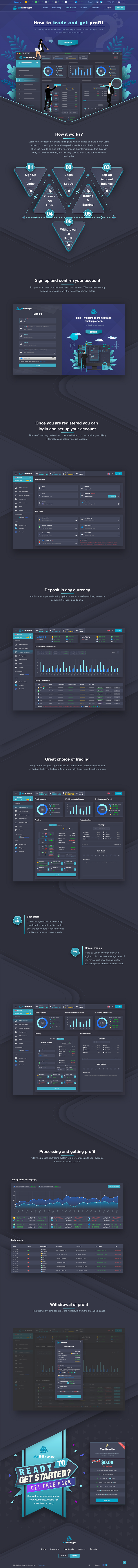How It Works Page for ArBitrage Crypto Trading Platform by Extej UI UX  Design Agency on Dribbble