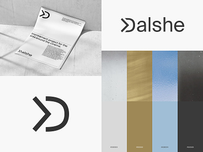 Dalshe architectural brand identity branding color palette colours inspiration logotype minimalism texture trends 2023