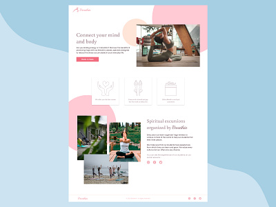 Landing page || DailyUI 003 daily 100 challenge dailyui desktop design figma landing page sport ui design yoga