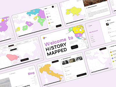 History Mapped america branding case study design history illustration italy logo map ui ux webdesign