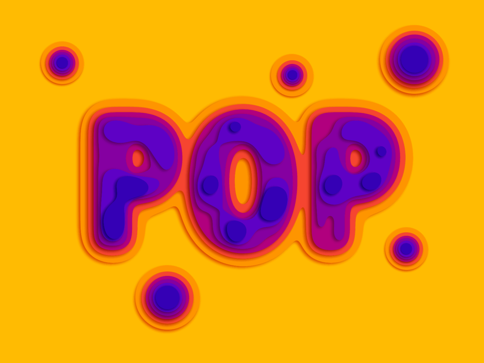 POP animation art text branding lettering logo motion graphics