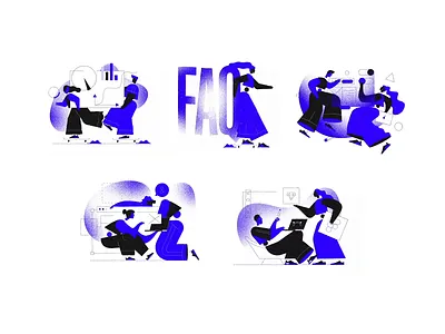 Brand identity illustrations set animation design illustration illustration art motion tonik ui vector