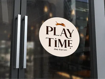 PLAYTIME - dog daycare brand identity branding design graphic design illustration logo vector