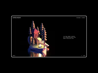 EXPERI.ME/NT animation cinema4d gallery mockup portfolio portfolio page portfolio site portfolio website ui ux