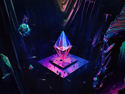 ETH-1121 adventure aiart astronaut blender btc diamond eth ethereum explorer gem illustration metaverse nft space universe wantline