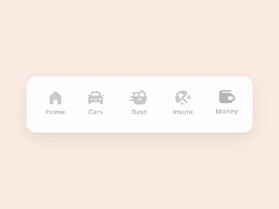 Bottom navigation interaction animation icon illustration microinteraction navigation tab