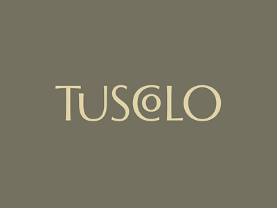 Tuscolo (1) - Graphic design and illustration antiquity archaeology design for cultural heritage ligature wordmark