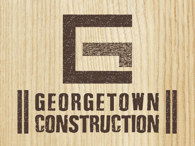 Georgetown Construction Branding branding businesscards design graphic design logo logotype