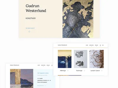 Gudrun Westerlund web project design graphic design ui ux