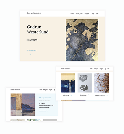 Gudrun Westerlund web project design graphic design ui ux