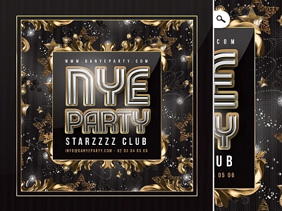 Classy Nye Eve Party Flyer classy club download event flyer night party