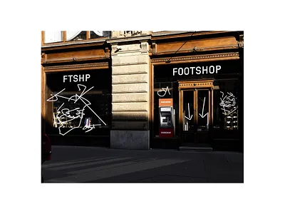 Footshop retail space design custom customtype foot footshop identity identity branding identity design najbrt new retail studio najbrt underconsideration