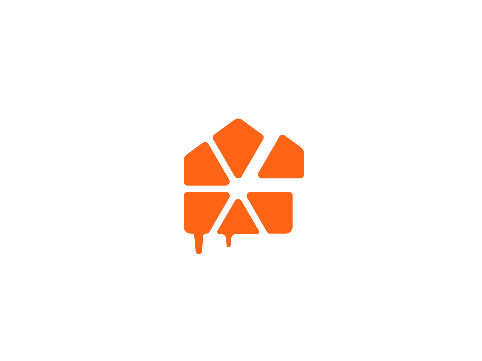 Fresh home brand branding design elegant fresh home house illustration juice juicy logo logo design logotype mark minimalism minimalistic modern sign vector