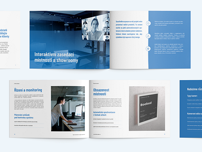Technology brochure branding brochure graphic design print